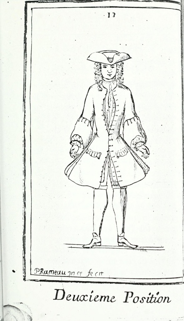 Рис. 7. Deuxieme position [Rameau 1725: 13].